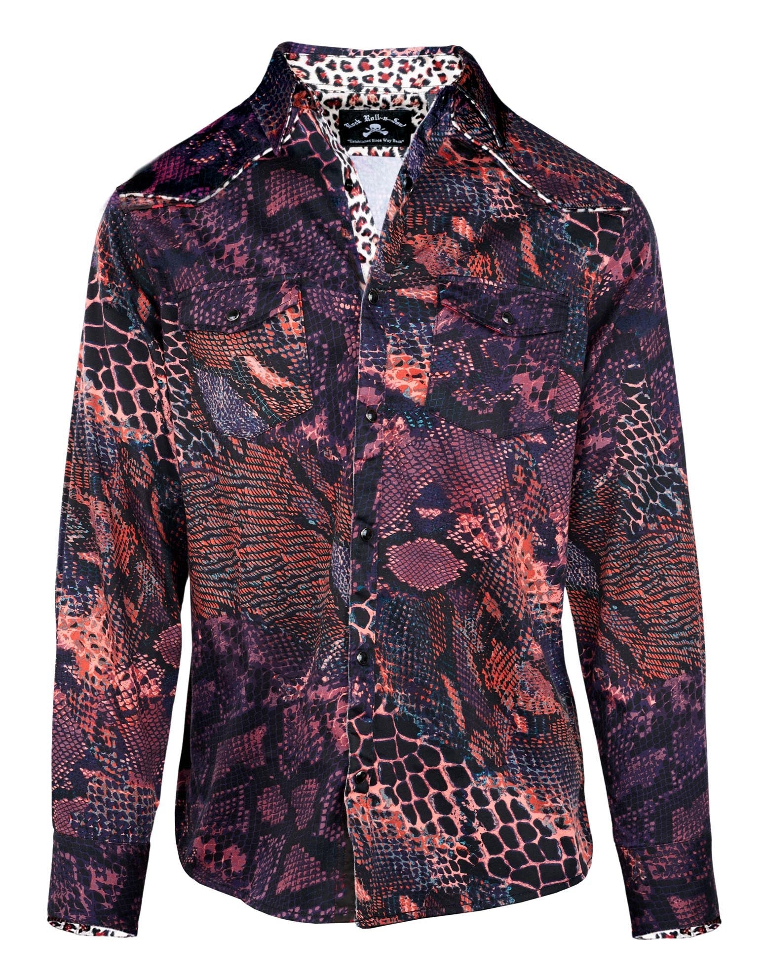 Rock Roll n Soul Tube Snake Boogie Red L/S Shirt