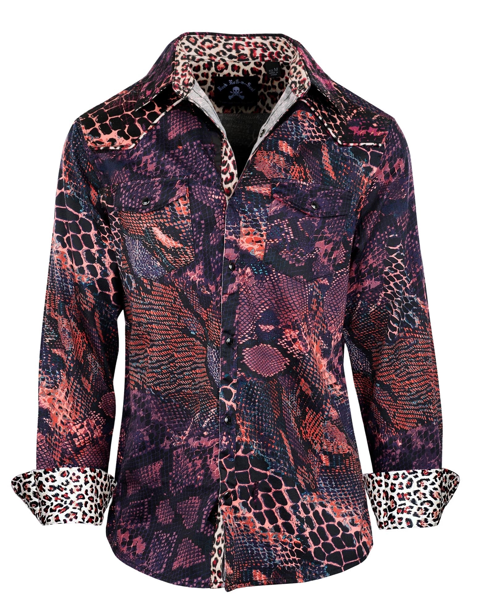 Rock Roll n Soul Tube Snake Boogie Red L/S Shirt