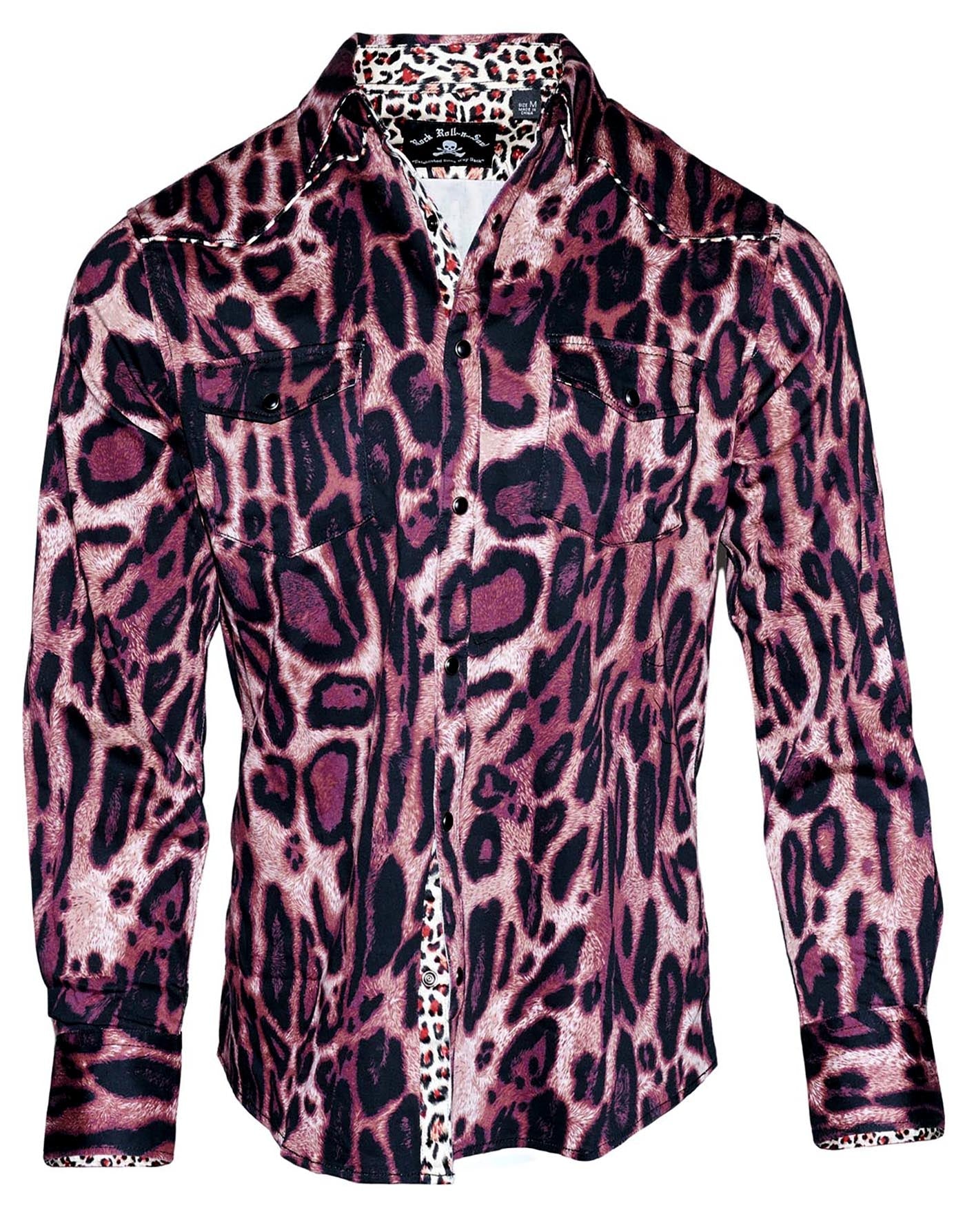 Rock Roll n Soul Cat Scratch Fever Leopard L/S Shirt