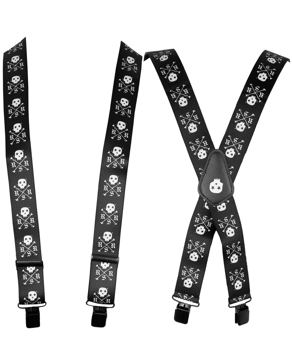 Rock Roll n Soul Iconic Skull X Bones Suspenders