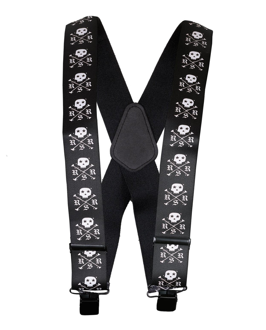 Rock Roll n Soul Iconic Skull X Bones Suspenders
