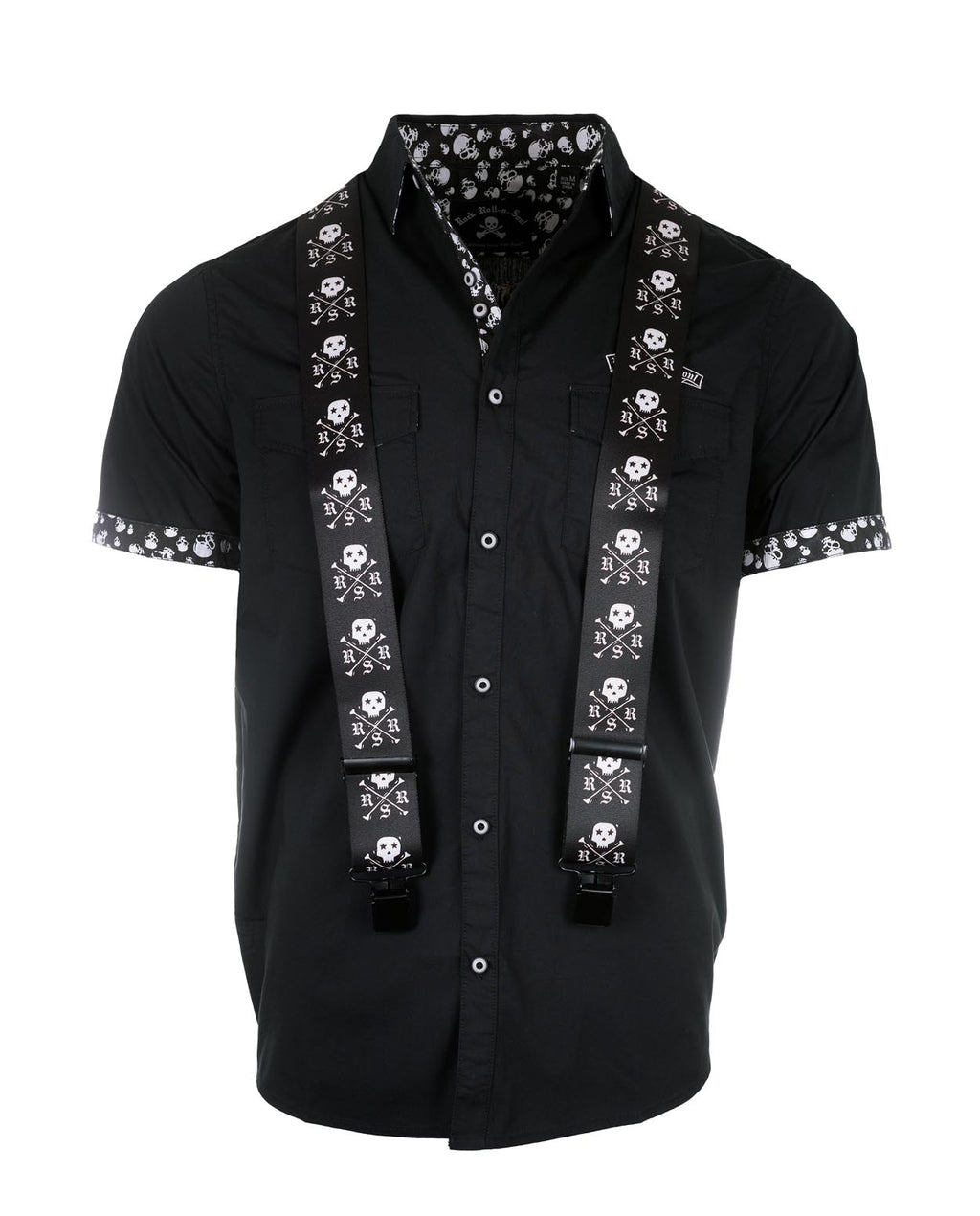 Rock Roll n Soul Iconic Skull X Bones Suspenders