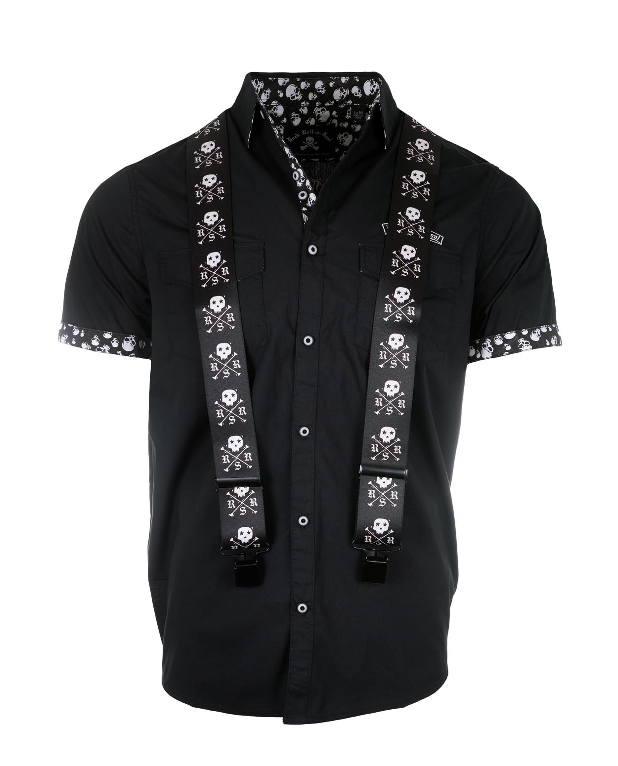 Rock Roll n Soul Iconic Skull X Bones Suspenders