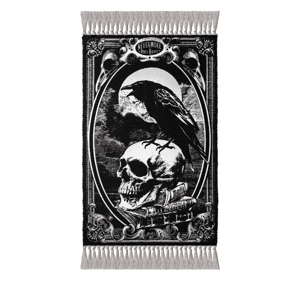 Alchemy Gothic Poe's Black Raven Area Rug 38X20" RUG4