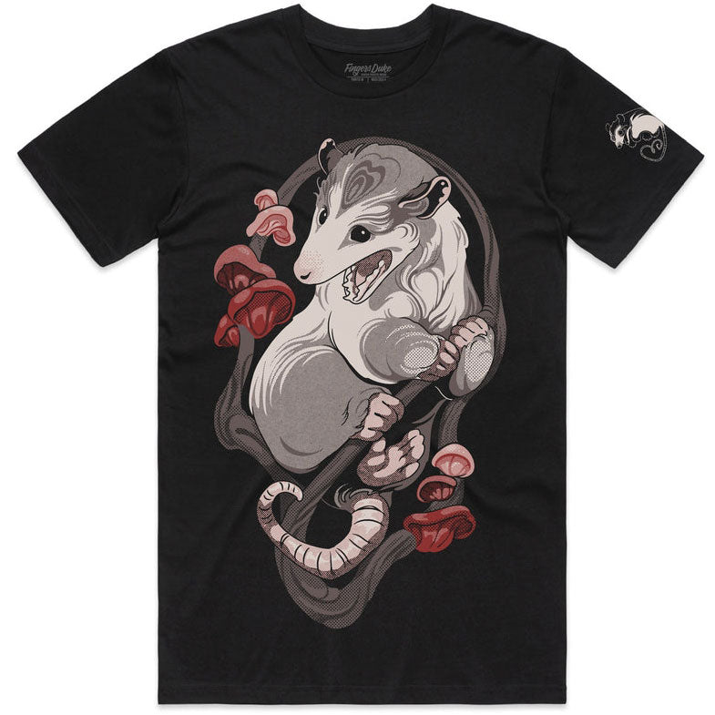 Fingers Duke Awesome Opossum Black T-Shirt