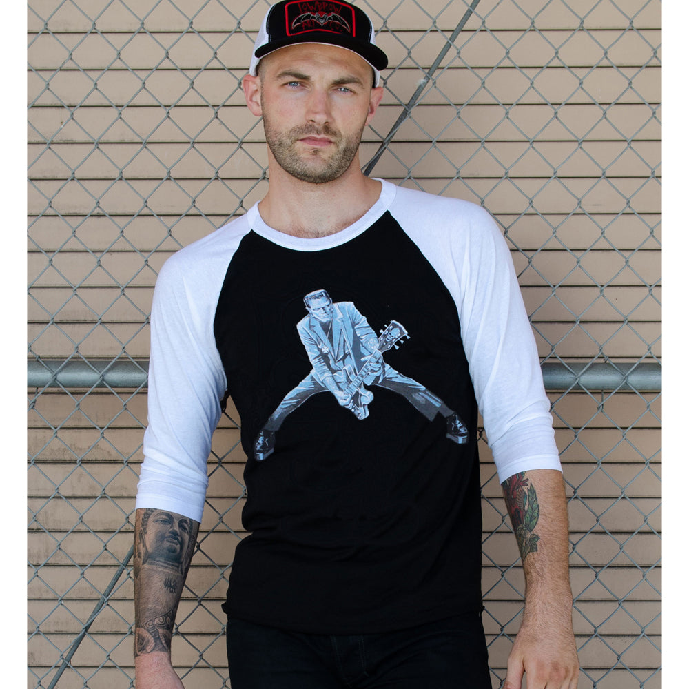 Lowbrow Art Rock n Roll Monster Baseball Tee
