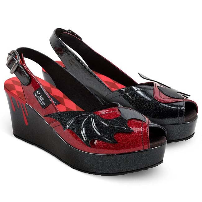 Hot Chocolate Design Chocolaticas® Scarlet Gothic Bats Sandal