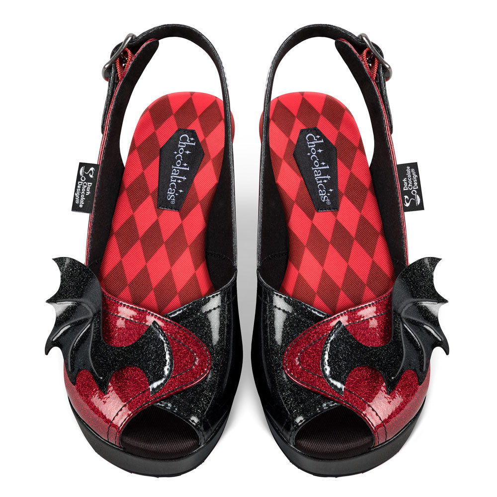 Hot Chocolate Design Chocolaticas® Scarlet Gothic Bats Sandal