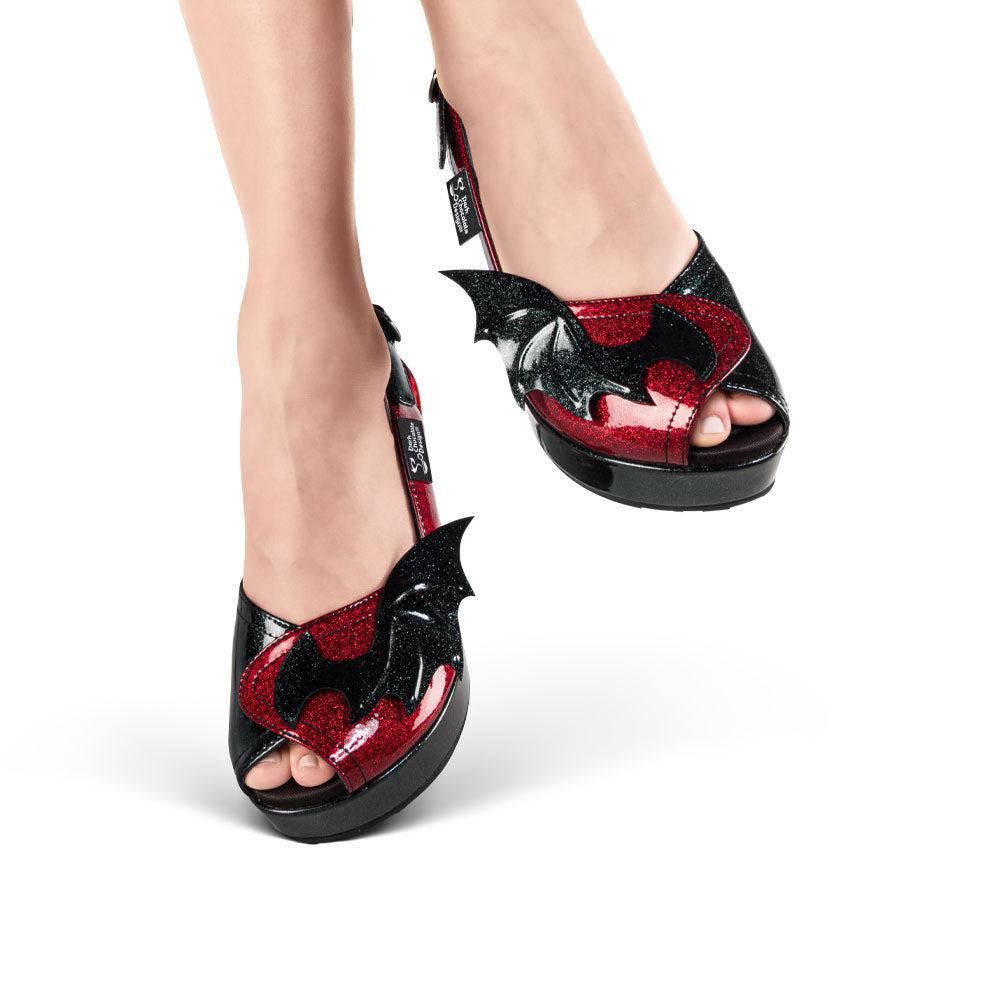 Hot Chocolate Design Chocolaticas® Scarlet Gothic Bats Sandal