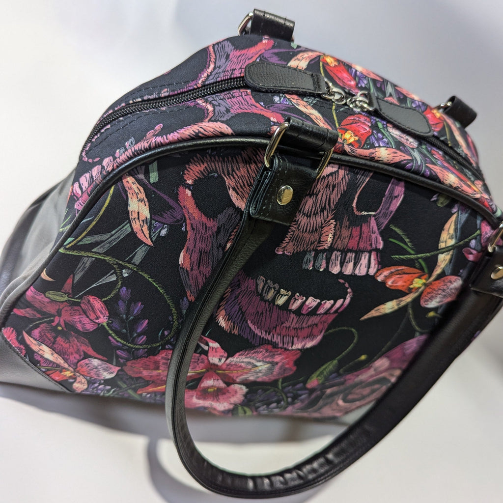 Original Underground Skulls and Flowers Purse