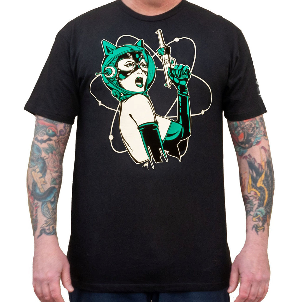 Lowbrow Art Space Pussy Catwoman Tee
