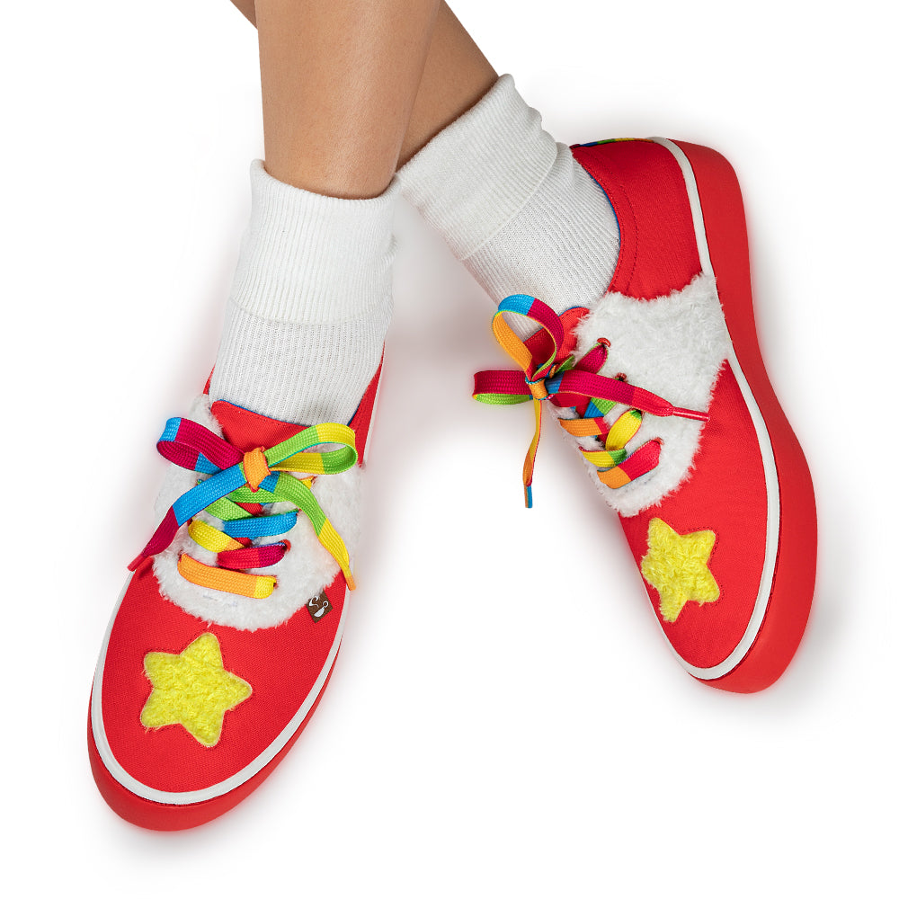 Hot Chocolate Design Star Fluff Red Casual Sneaker