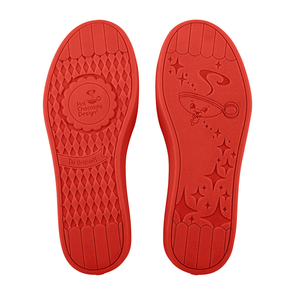 Hot Chocolate Design Star Fluff Red Casual Sneaker