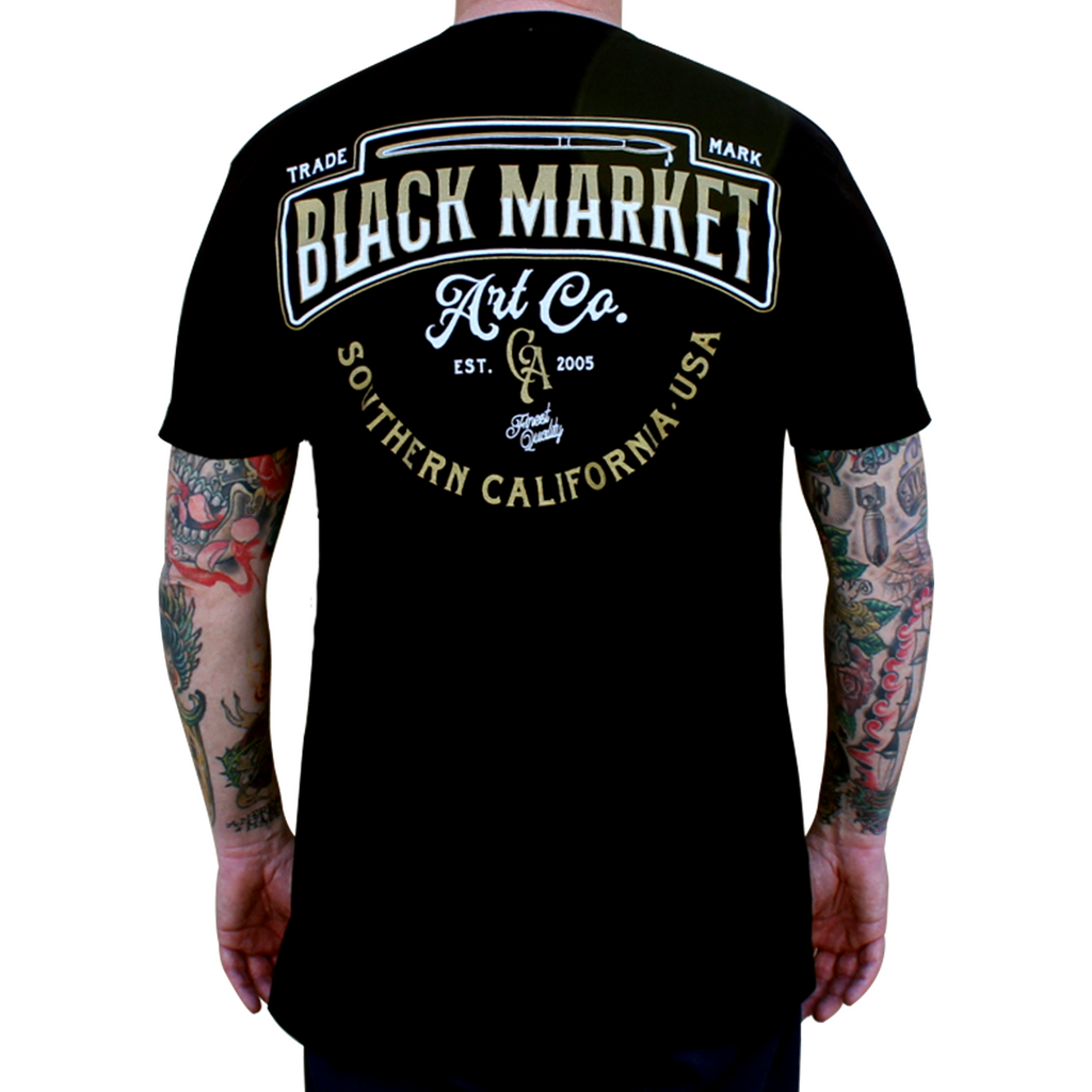 Black Market Art Trademark Tattoo Tee