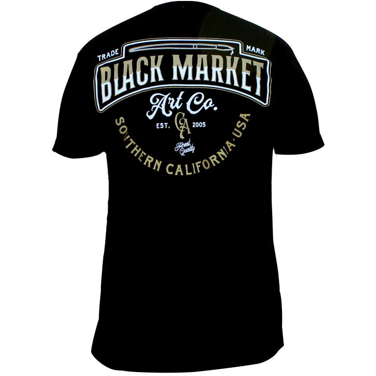 Black Market Art Trademark Tattoo Tee