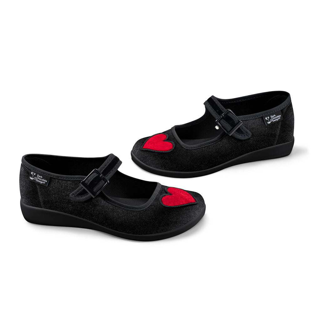 Hot Chocolate Design Chocolaticas® Velvet Heart Mary Jane Flat