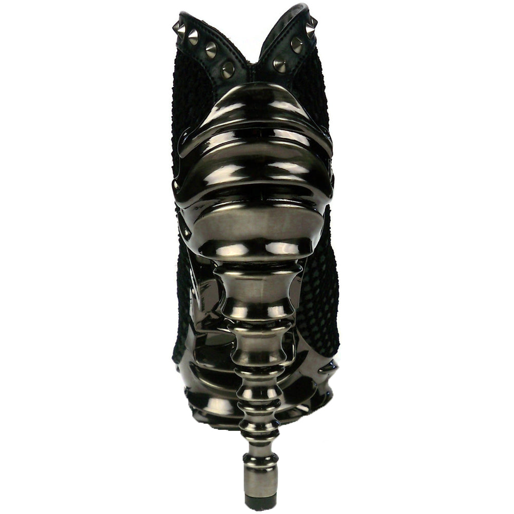 Hades VESPER Black Snake Studded Bootie 5" Spinal Heel 6-11