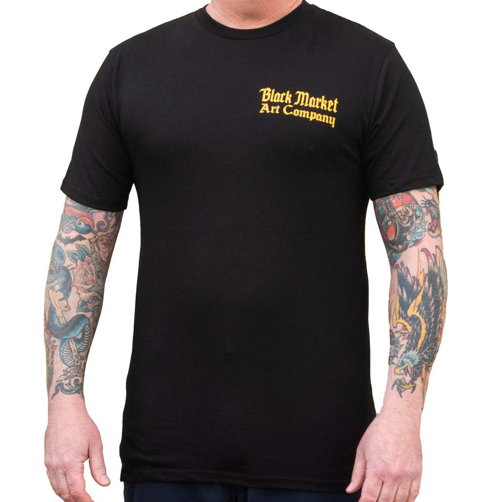 Black Market Art Wolf Speed Biker Tee