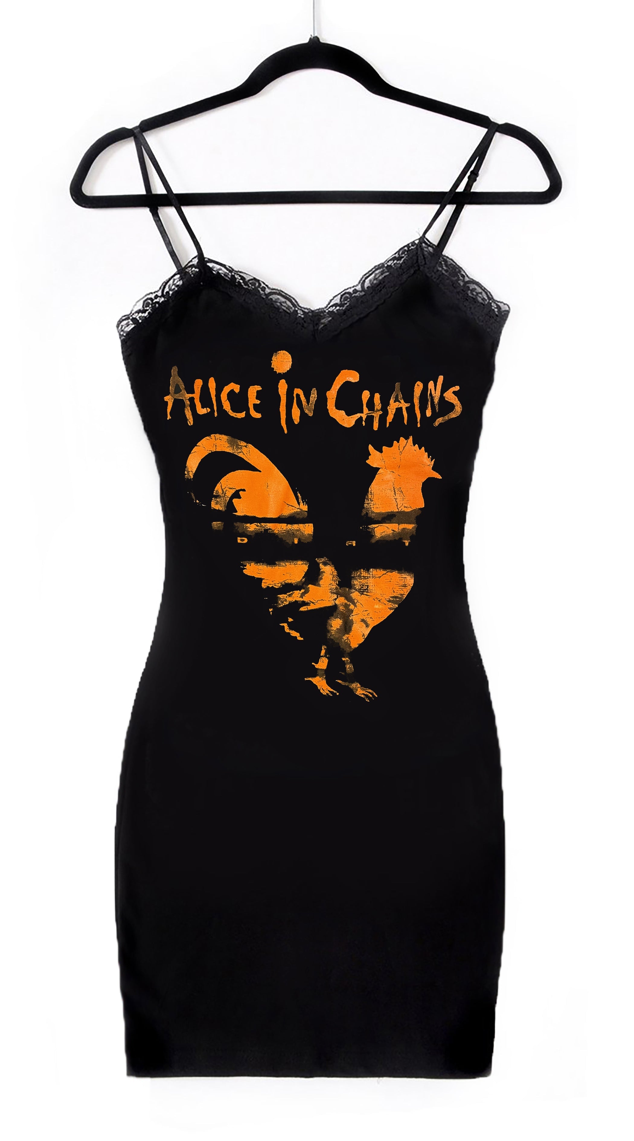 Vera's Eyecandy Alice in Chains Rooster Lace Strap Dress