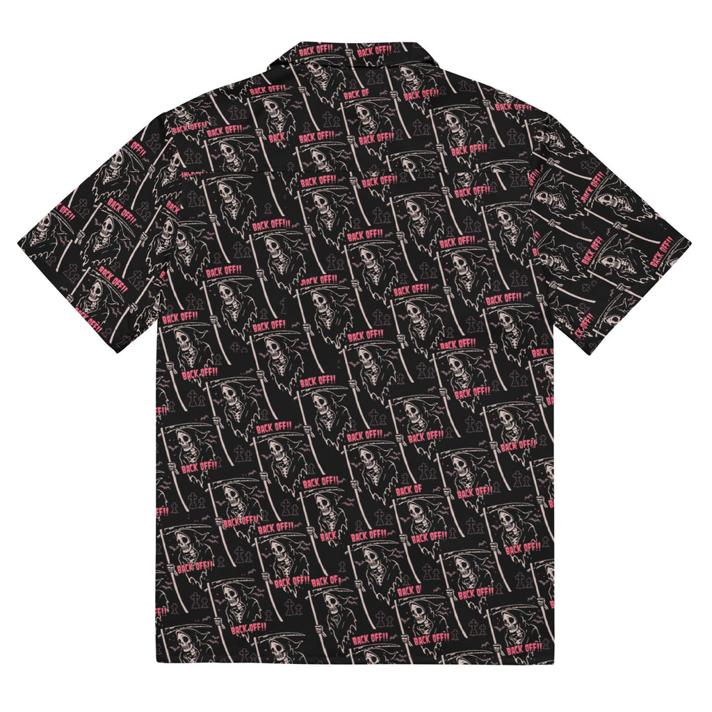 Murder Apparel Grim Reaper Back Off Button-up