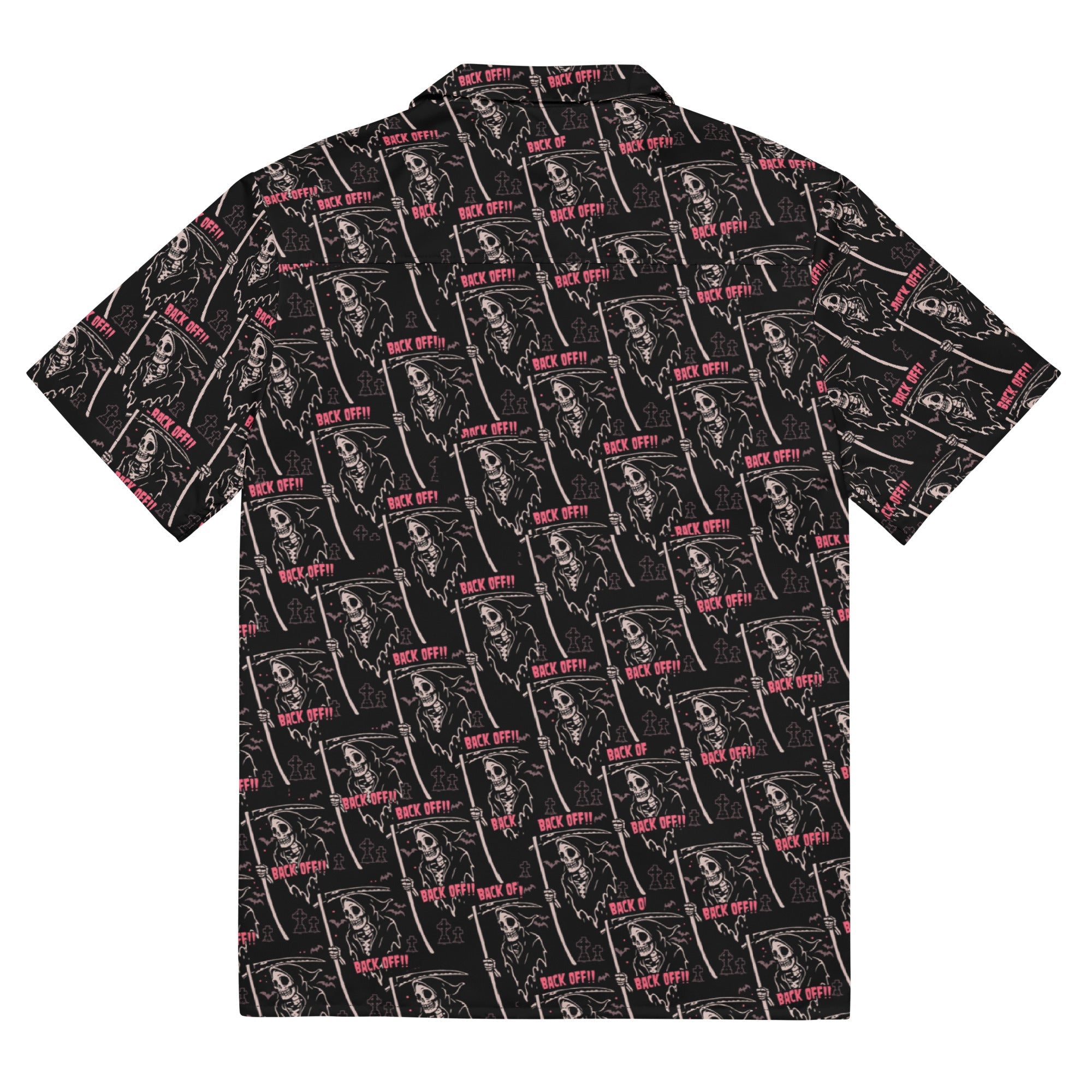 Murder Apparel Grim Reaper Back Off Button-up