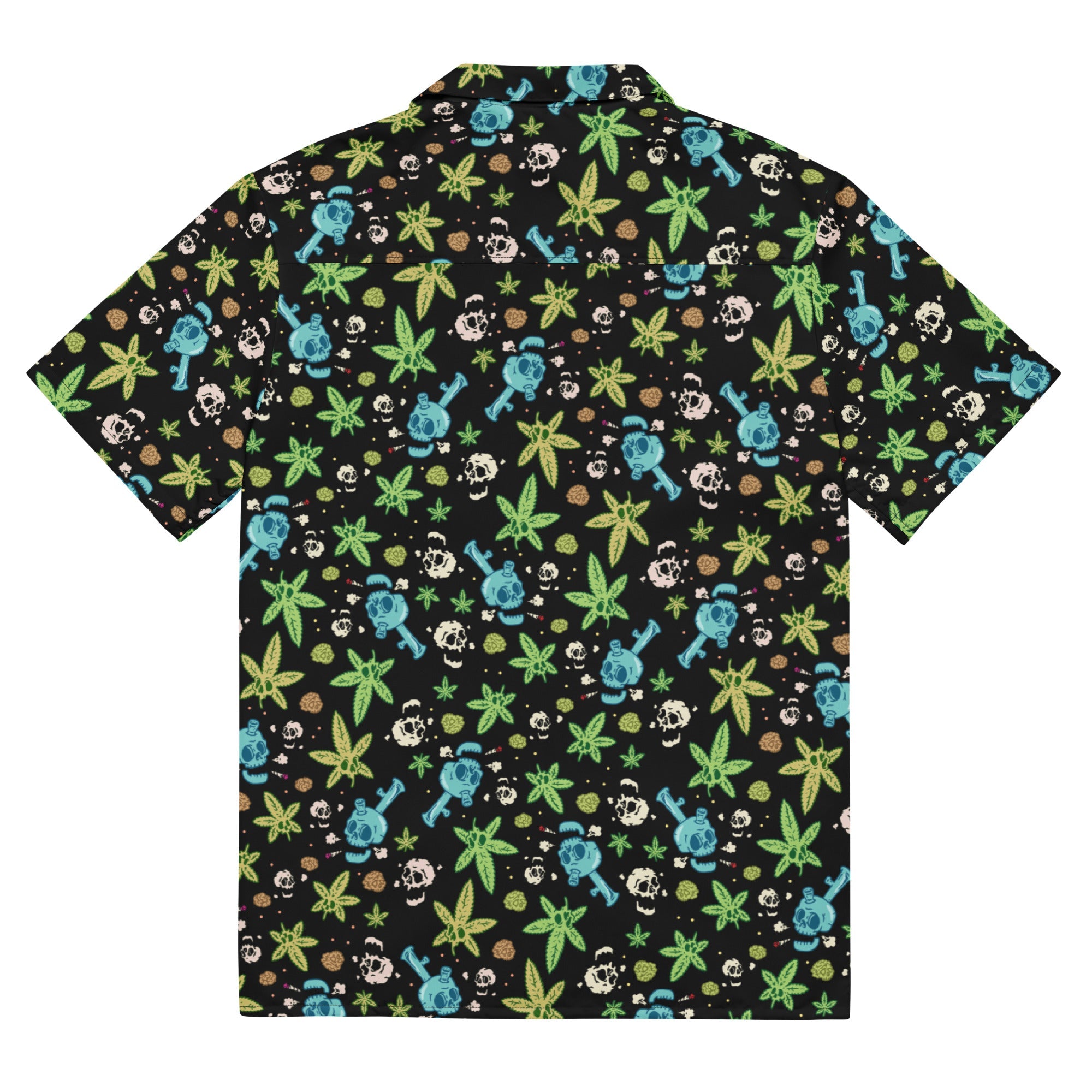 Murder Apparel Skulls And Weed Button-up