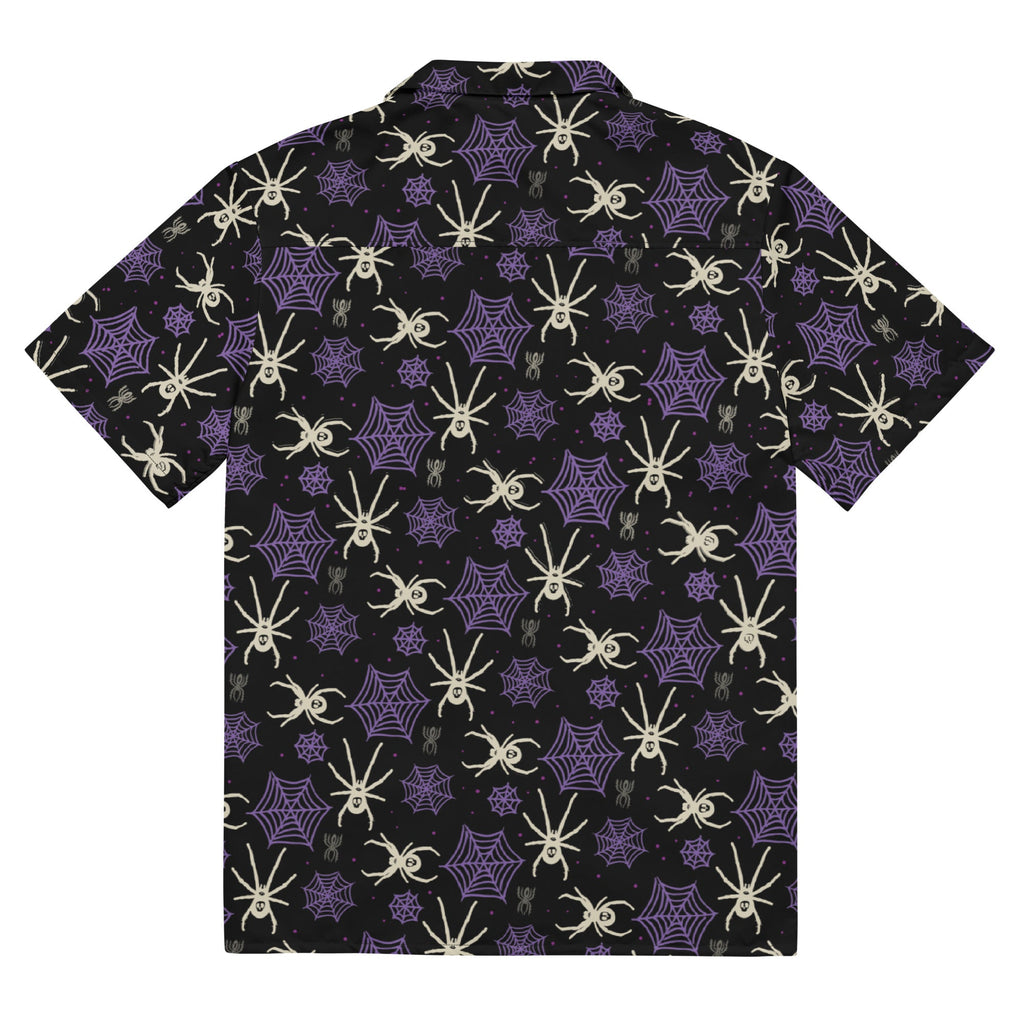 Murder Apparel Spider Webs Button-up