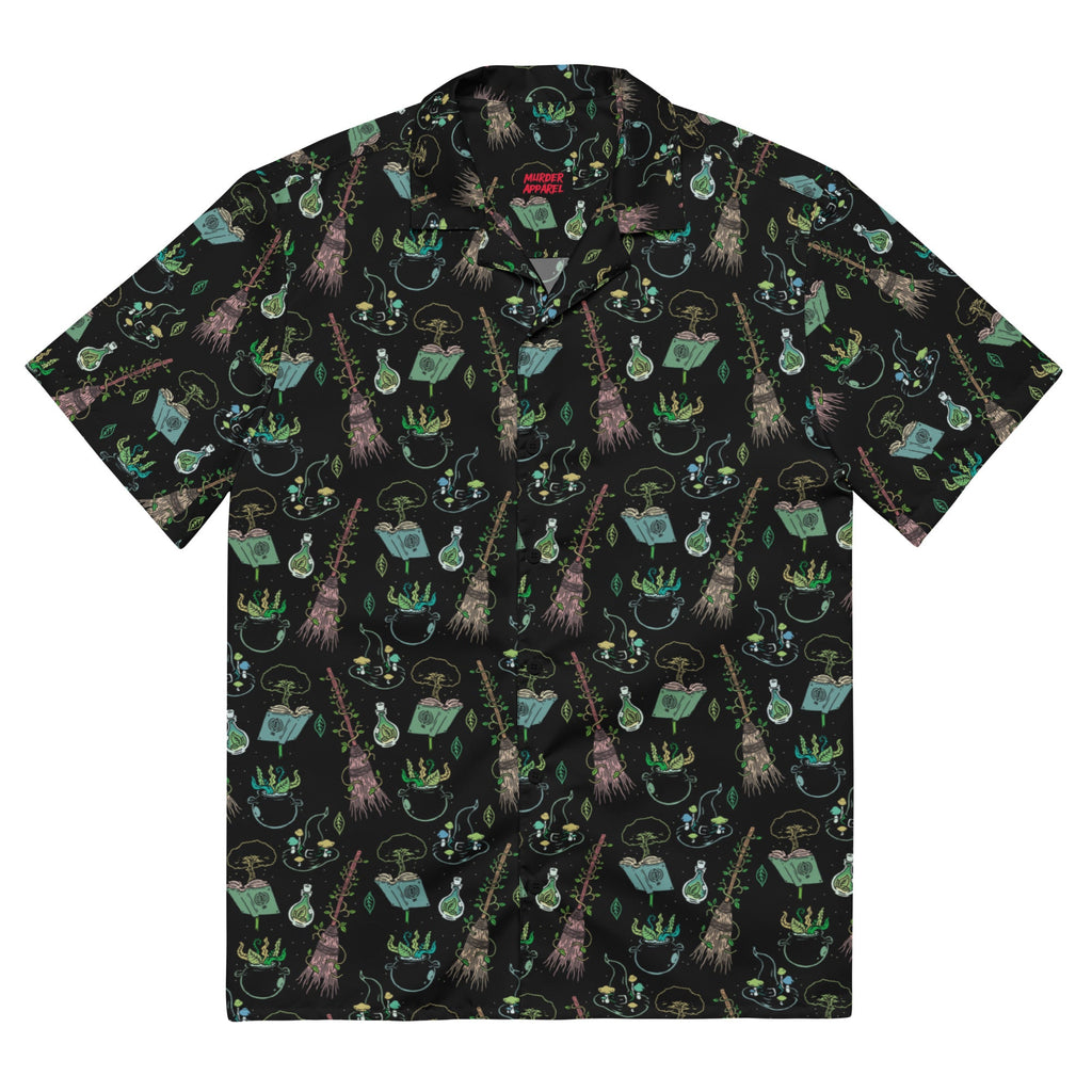 Murder Apparel Green Witch Button-up