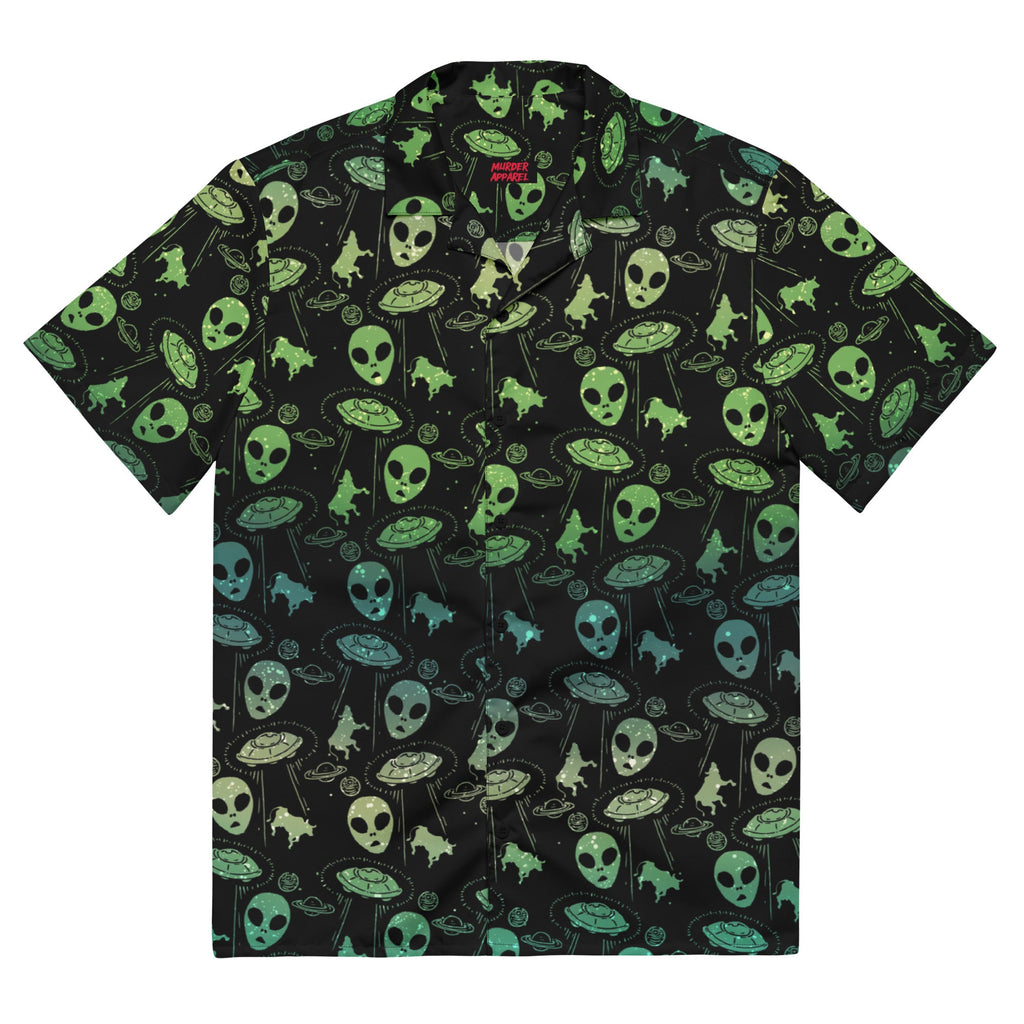 Murder Apparel Aliens And UFOs Button-Up