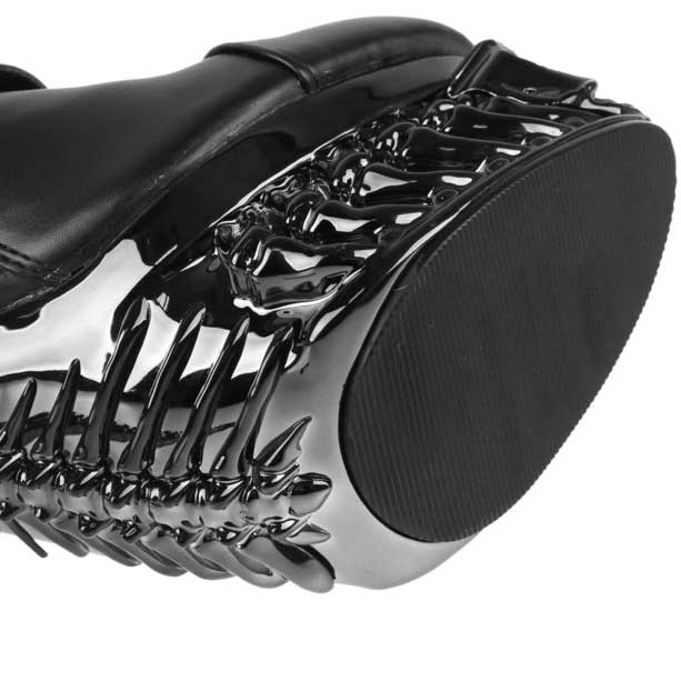 Hades + Alchemy UNDERTAKER Black Knee High Boots 5" Heel 6-12