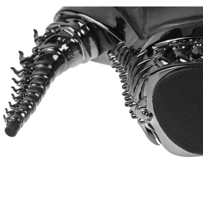 Hades + Alchemy BAPHOMETICA Black Mid Calf Boots 5" Heel 6-12