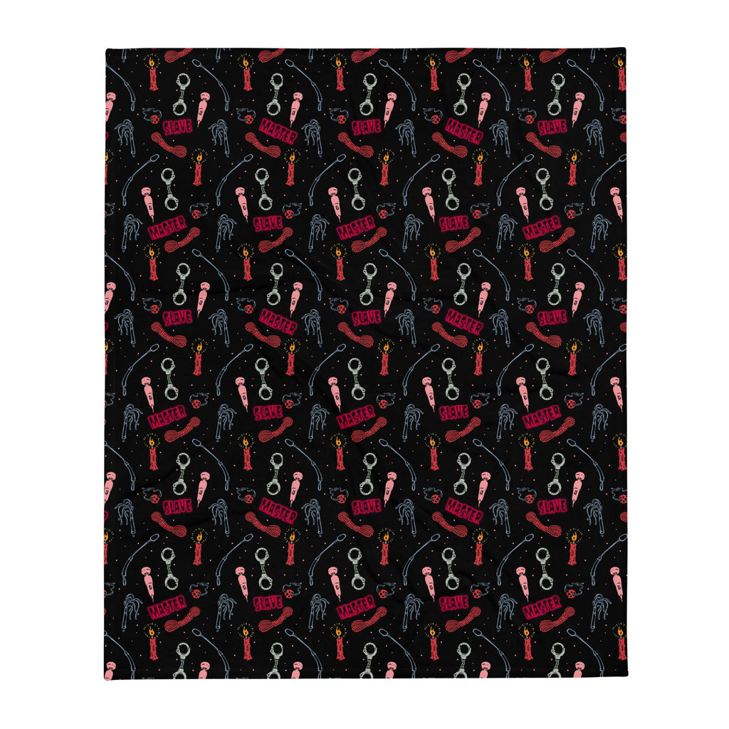 Murder Apparel BDSM Kinky Throw Blanket