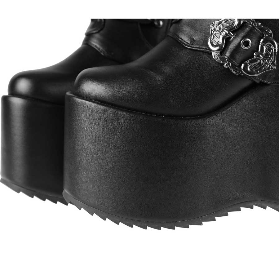 Hades BODIL Black Knee High 5" Platform Boots 6-12