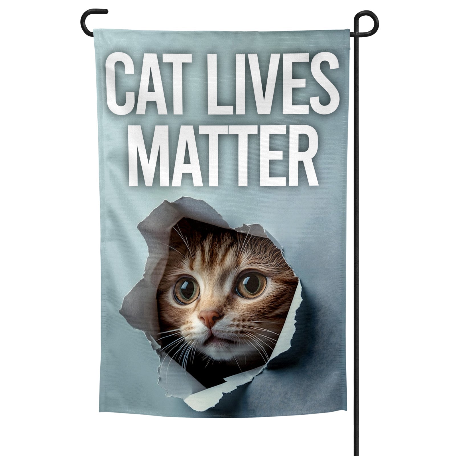 Original Underground Cat Lives Matter Garden Flag