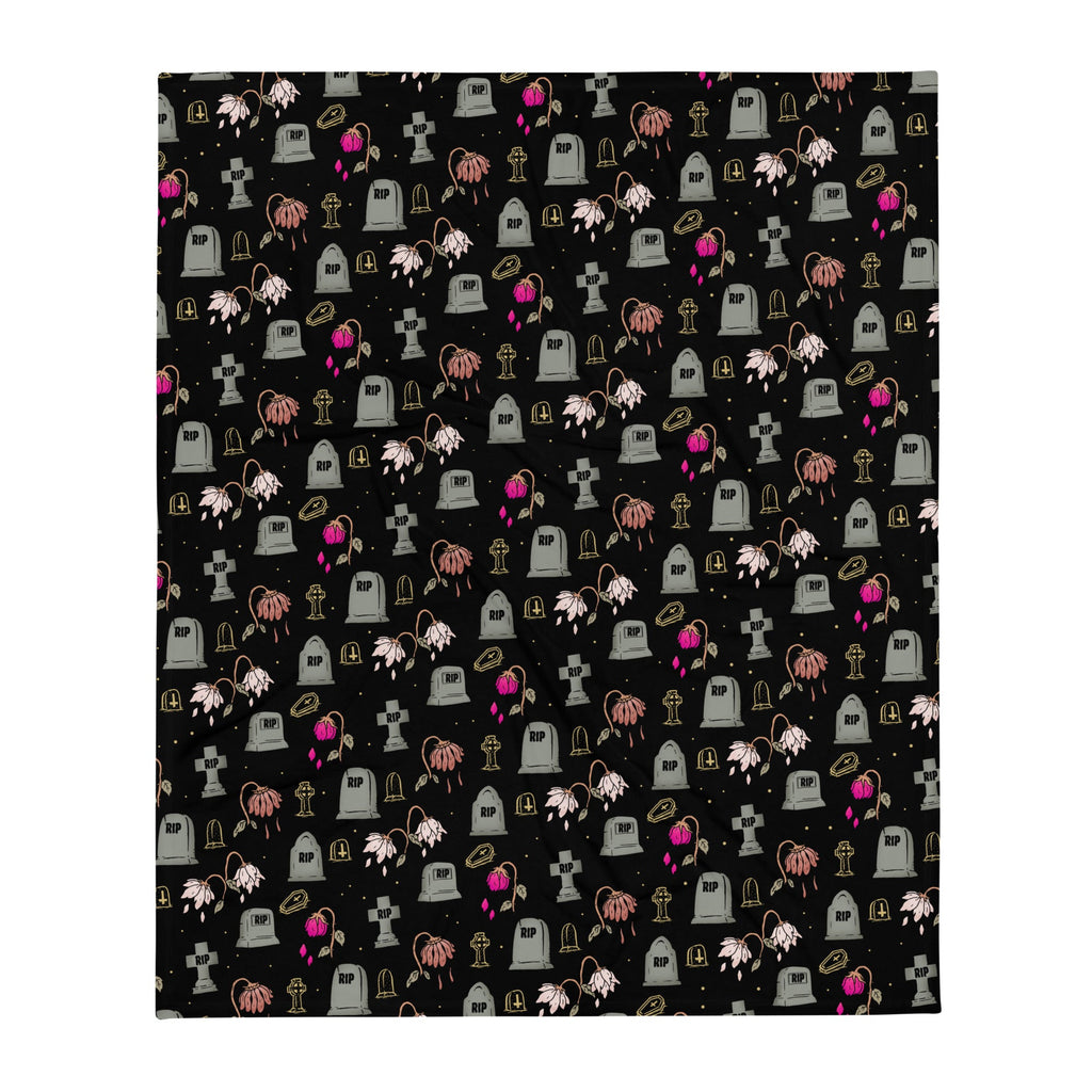 Murder Apparel Cemetery Throw Blanket