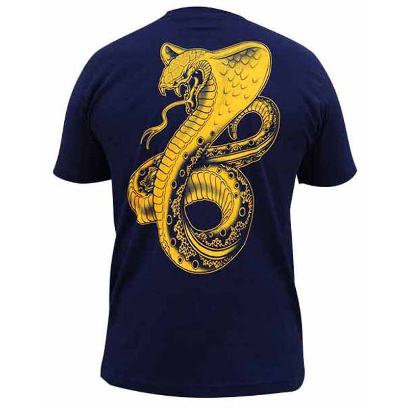 Black Market Art Golden Cobra Navy Tee