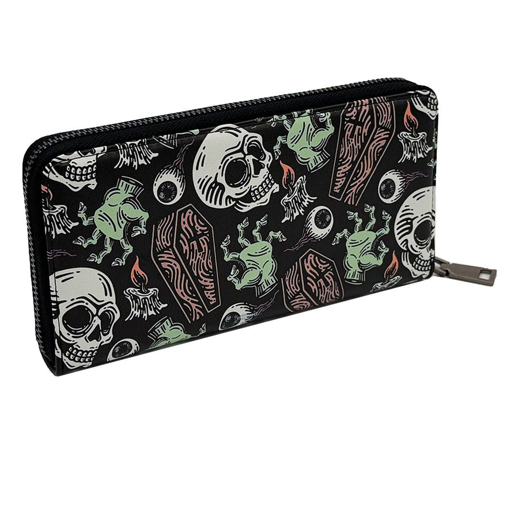 Original Underground Coffins and Skulls Clutch Handbag
