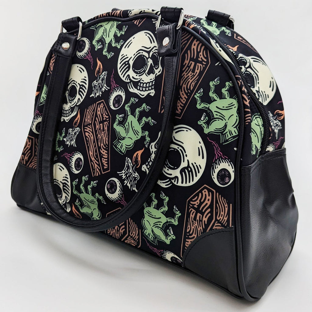 Original Underground Coffins and Skulls Purse