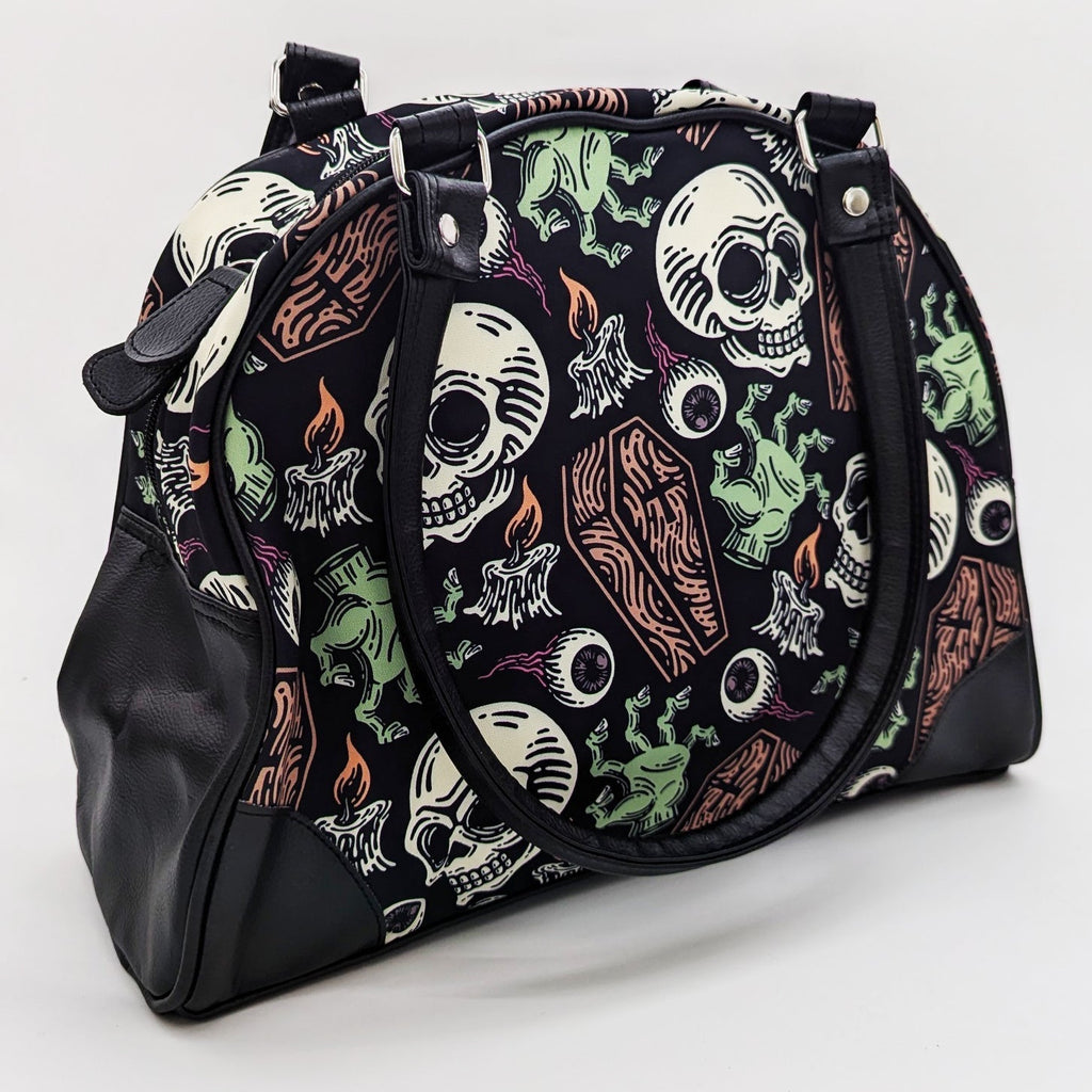 Original Underground Coffins and Skulls Purse