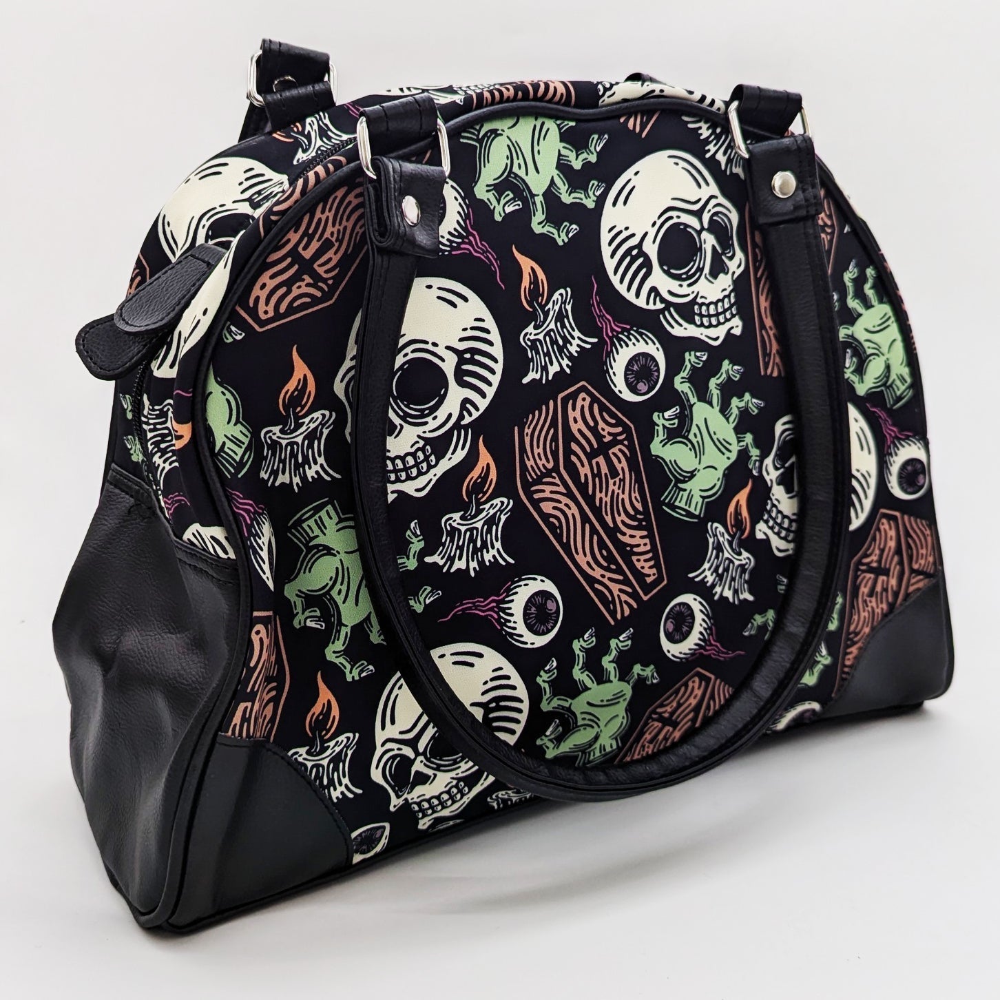 Original Underground Coffins and Skulls Purse