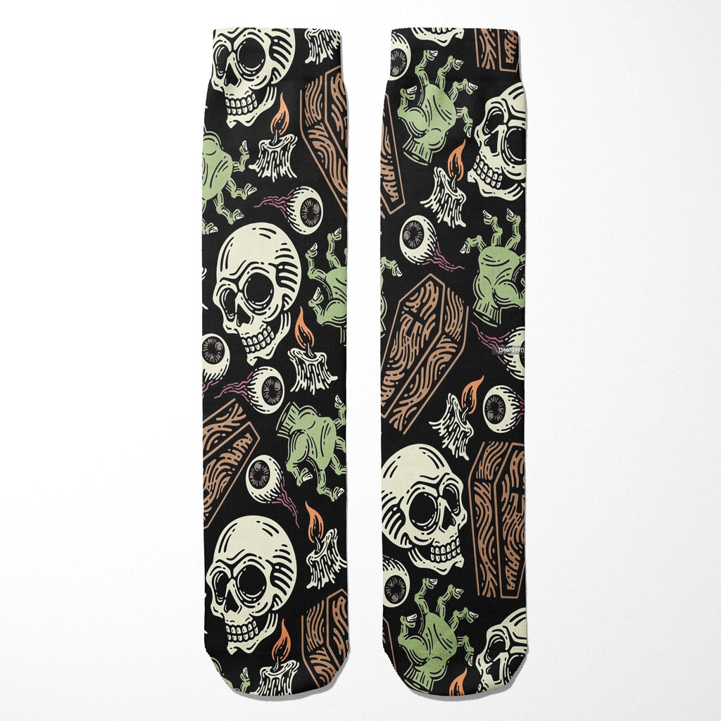 Original Underground Coffins and Skulls Socks