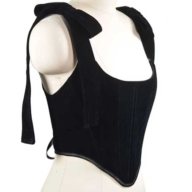 Witchwood The Velveteen Corset Top Velvet Bodice Cinching Corset