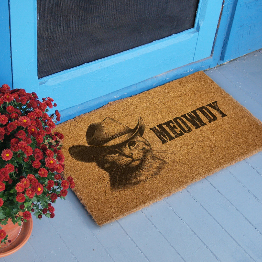 Original Underground Cowboy Cat "Meowdy" Door Mat
