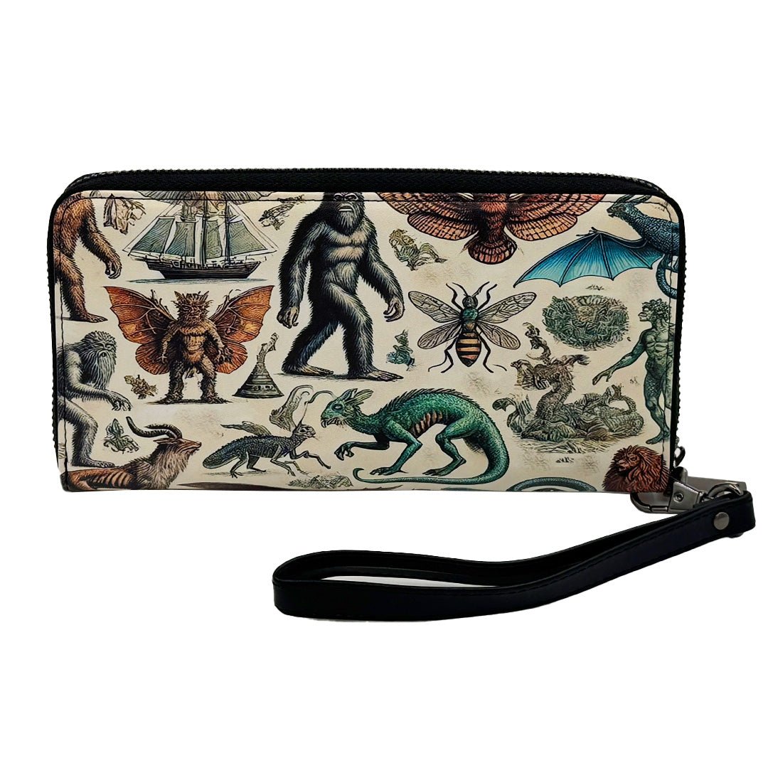 Original Underground Cryptids and Mythological Creatures Clutch Wallet