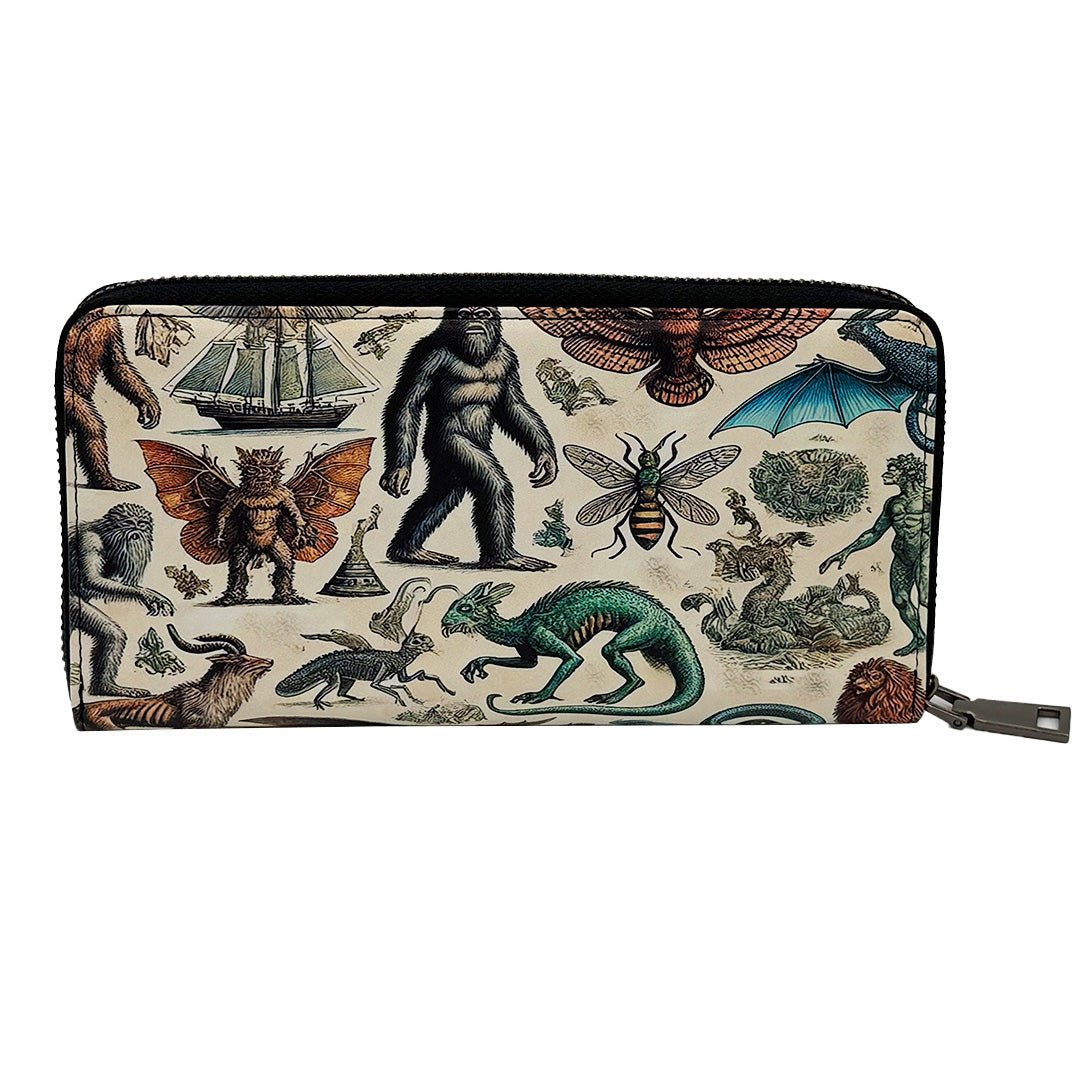 Original Underground Cryptids and Mythological Creatures Clutch Wallet