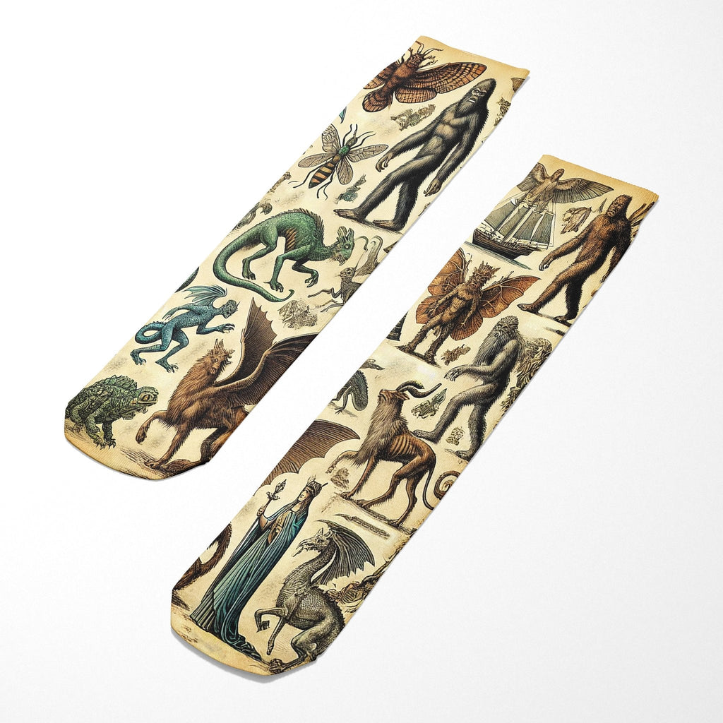 Original Underground Cryptids and Mythological Creatures Socks