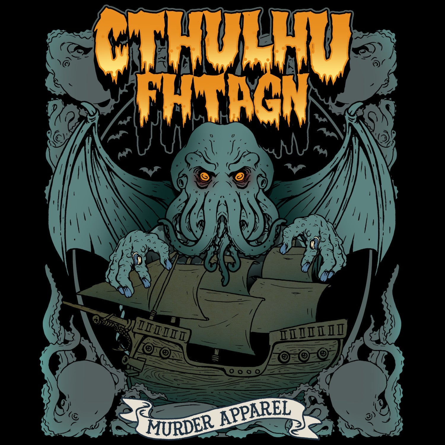 Murder Apparel Cthulhu Fhtagn T-shirt
