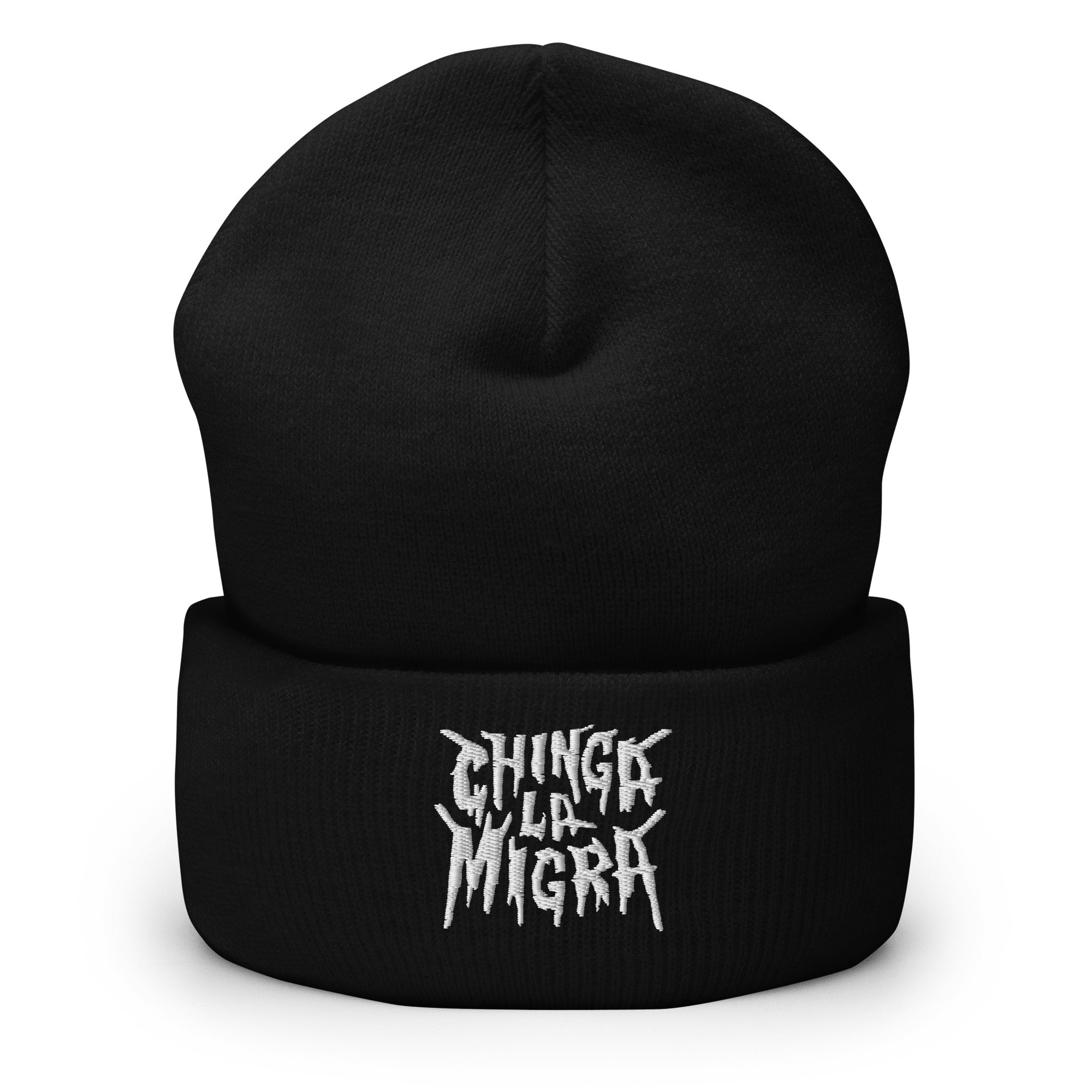 Murder Apparel Chinga La Migra Black Beanie