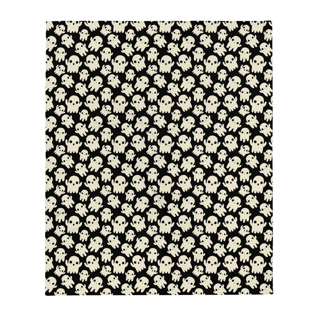 Murder Apparel Cute Ghosts Throw Blanket
