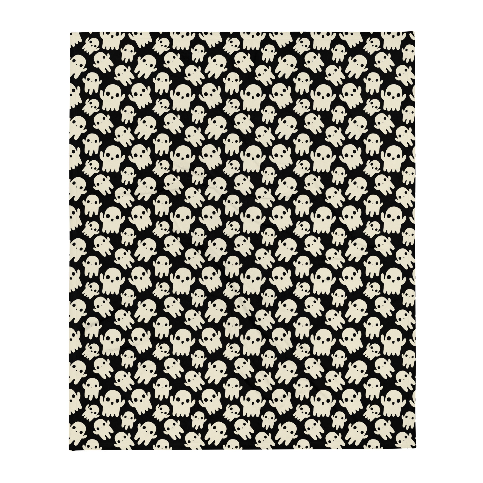 Murder Apparel Cute Ghosts Throw Blanket